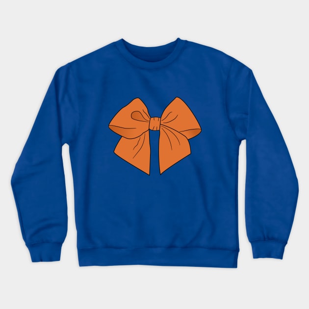 Pumpkin Vector Bow Crewneck Sweatshirt by LozMac